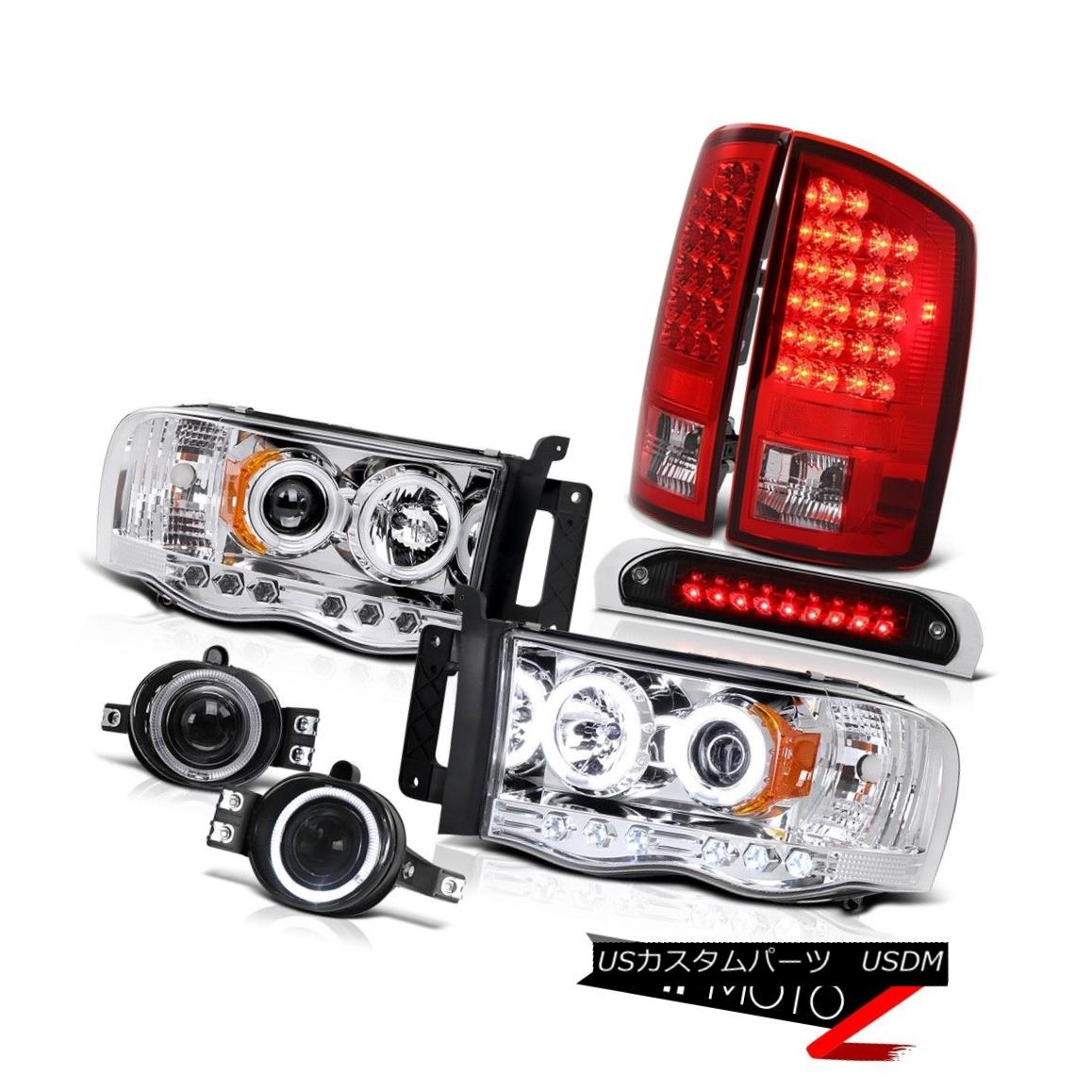 ヘッドライト Headlamp CCFL LH+RH LED Brake Light Projector Fog 3rd Cargo 02 03 04 05 Ram 1500 ヘッドランプCCFL LH + RH LEDブレーキライトプロジェクターフォグ第3貨物02 03 04 05ラム1500 【並行輸入品】