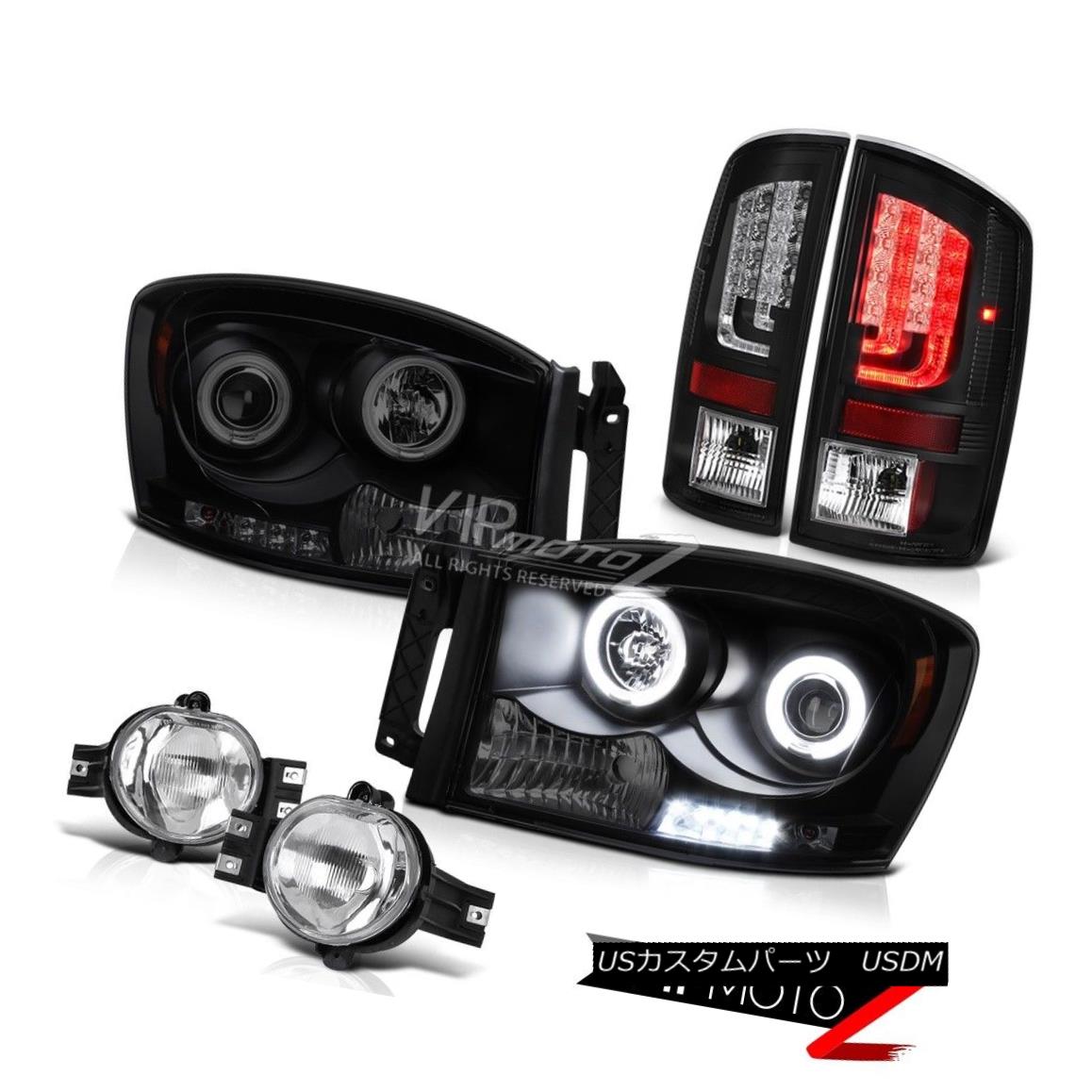 ヘッドライト 07-08 Dodge Ram 1500 ST Rear Brake Lamps Headlamps Fog Lights Ccfl Halo NeweST 07-08ダッジラム1500 STリアブレーキランプヘッドランプフォグライトCcfl Halo NeweST 【並行輸入品】