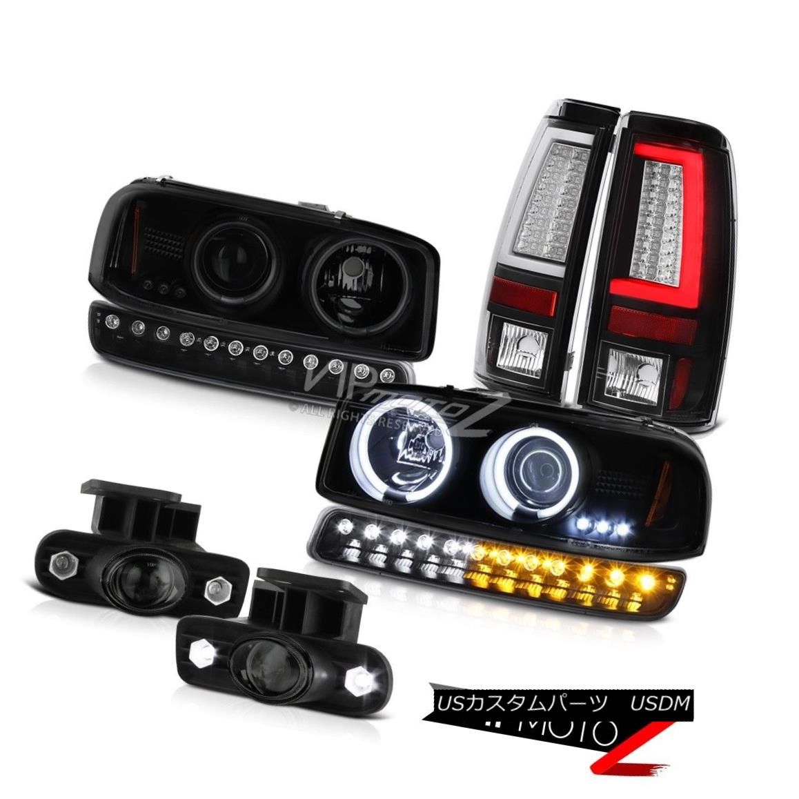 ヘッドライト 1999-2002 Sierra WT Taillights Bumper Light Smoked Foglights Headlamps Light Bar 1999-2002シエラWTテールライトバンパーライトスモークフォグライトヘッドランプライトバー 【並行輸入品】
