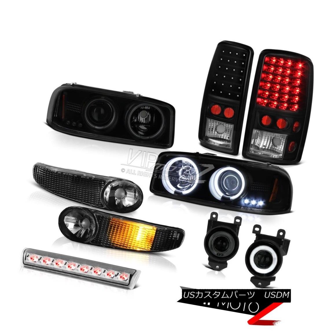 ヘッドライト 2001-2006 Yukon Denali CCFL Halo Headlights Bumper LED Tail Lights Fog 3RD Brake 2001-2006ユーコンデナリCCFLハローヘッドライトバンパーLEDテールライトフォグ3RDブレーキ 【並行輸入品】
