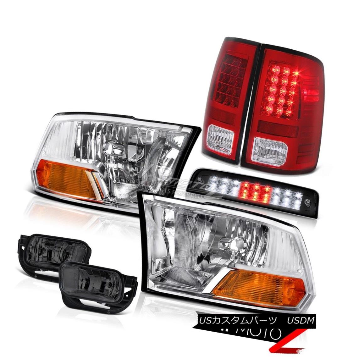 ヘッドライト 2009-2016 Ram 1500 SLT Roof Cab Light Smokey Fog Lamps Taillights Headlights LED 2009-2016 Ram 1500 SLTルーフキャブライトスモーキーフォグランプテールライトヘッドライトLED 【並行輸入品】