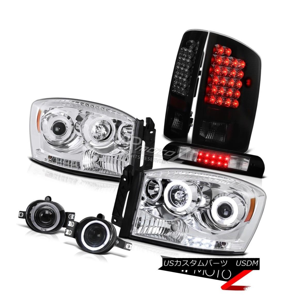 ヘッドライト 07 08 Ram 1500 CCFL Headlights Angel Eye LED Tail Lights Foglights Third Brake 07 08 Ram 1500 CCFLヘッドライトエンジェルアイLEDテールライトフォグライト第3ブレーキ 【並行輸入品】