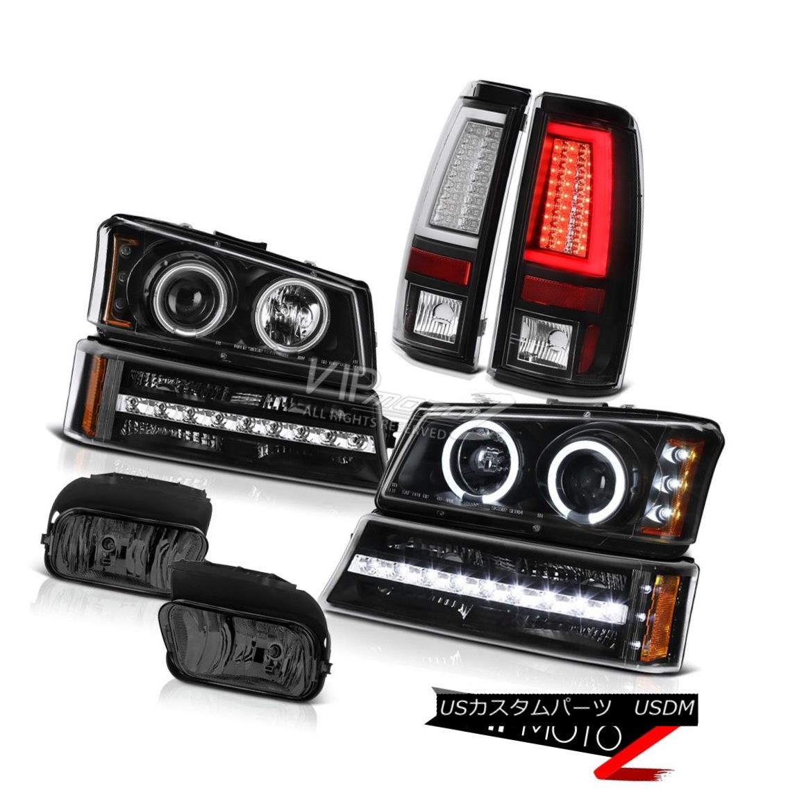 ヘッドライト 03-06 Silverado 1500 Tail Lamps Smokey Fog Turn Signal Headlamps \