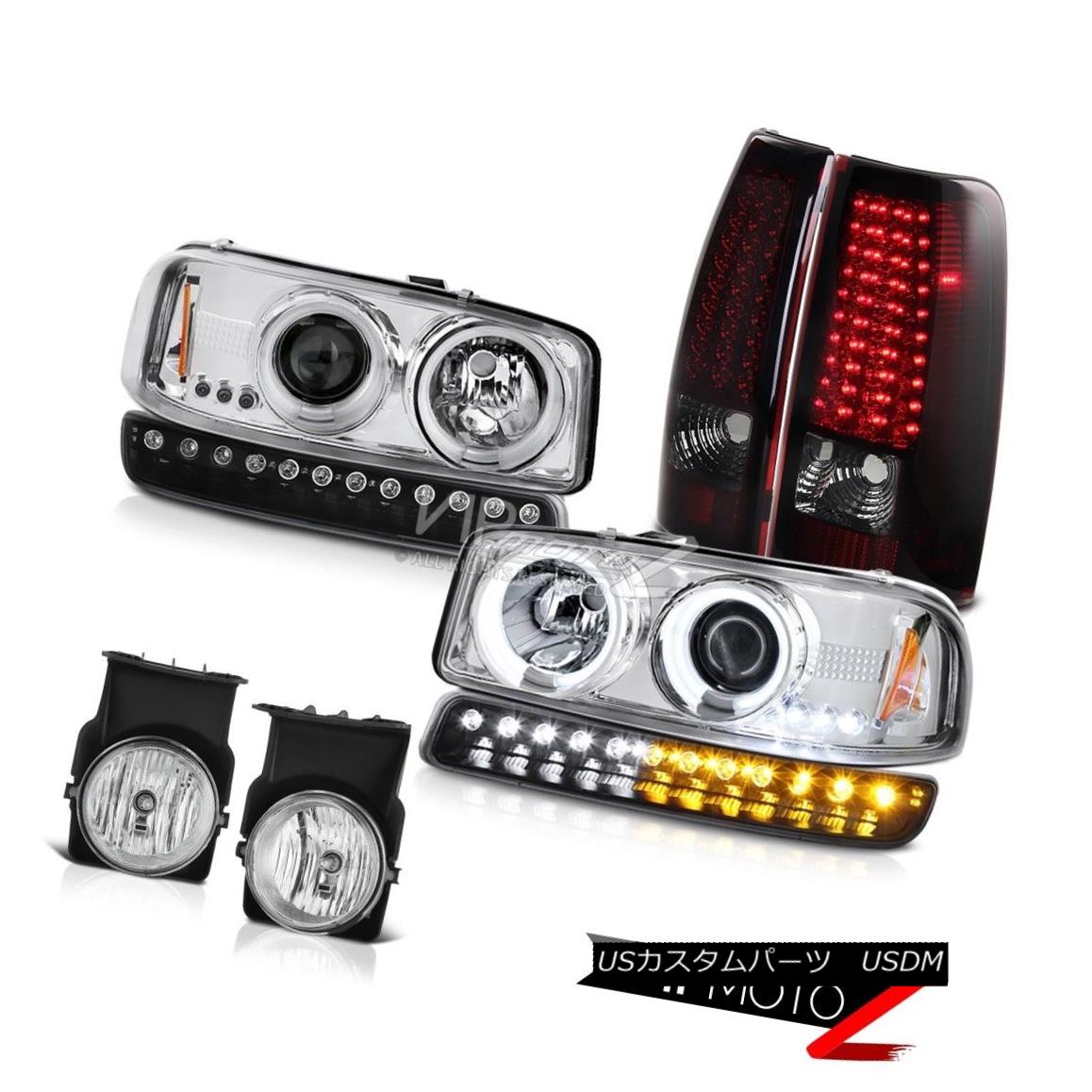 ヘッドライト 03-06 Sierra SL Euro clear fog lamps rear smd brake bumper light ccfl Headlamps 03-06シエラSLユーロクリアフォグランプ後部smdブレーキバンパーライトccflヘッドランプ 【並行輸入品】