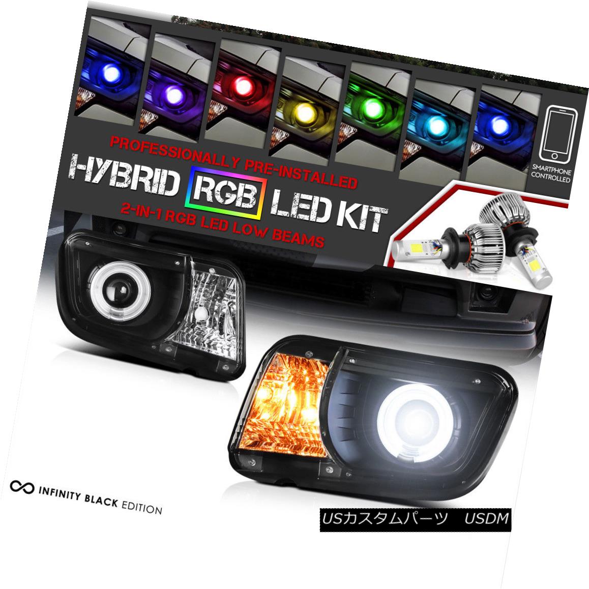 ヘッドライト [Remote Color LED Low Beam] 2010 2011 2013 Chevy [BRIGHTEST] Halo Ring Headlight [リモートカラーLEDロービーム] 2010年2011年Chevy [BRIGHTEST] Haloリングヘッドライト 【並行輸入品】