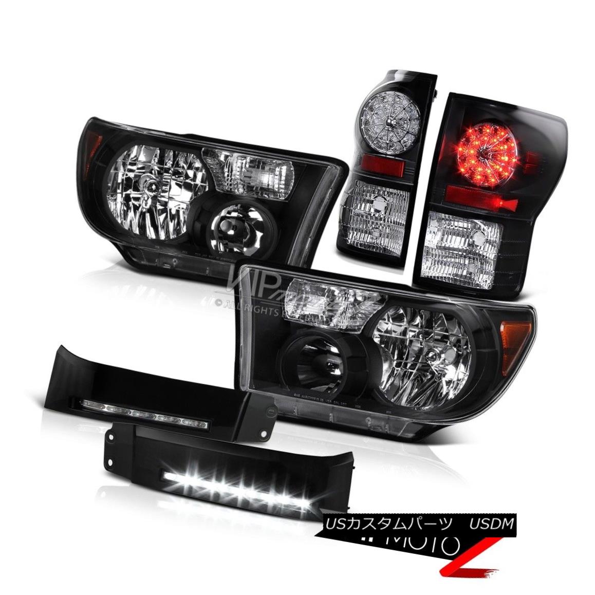 ヘッドライト 2007-2013 Tundra TRD Black Headlight LED Brake Lamp SMD DRL Driving Lights Truck 2007-2013 Tundra TRDブラックヘッドライトLEDブレーキランプSMD DRLドライビングライトトラック 【並行輸入品】