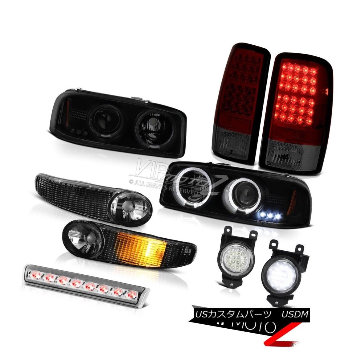 ヘッドライト Dual Halo Headlight Bumper Brake Lights Driving Fog Third Chrome 01-06 GMC Yukon デュアルハローヘッドライトバンパーブレーキライトドライビングフォグThird Chrome 01-06 GMC Yukon 【並行輸入品】
