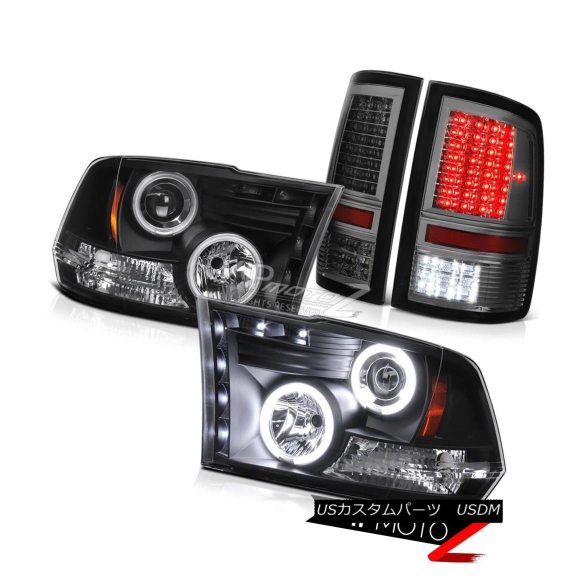 ヘッドライト 2009-2017 Ram 1500 Laramie Smoked Taillamps Nighthawk Black Headlights CCFL Halo 2009-2017 Ram 1500 Laramie煙探知タイルランプナイトホークブラックヘッドライトCCFL Halo 【並行輸入品】