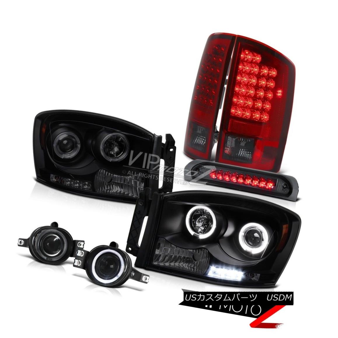 ヘッドライト 2006 Dodge Ram 1500 Sinister Black Headlights Halo Foglamps Smoke 3RD Cab Lights 2006 Dodge Ram 1500 Sinister BlackヘッドライトHalo Foglamps Smoke 3RDキャブライト 【並行輸入品】