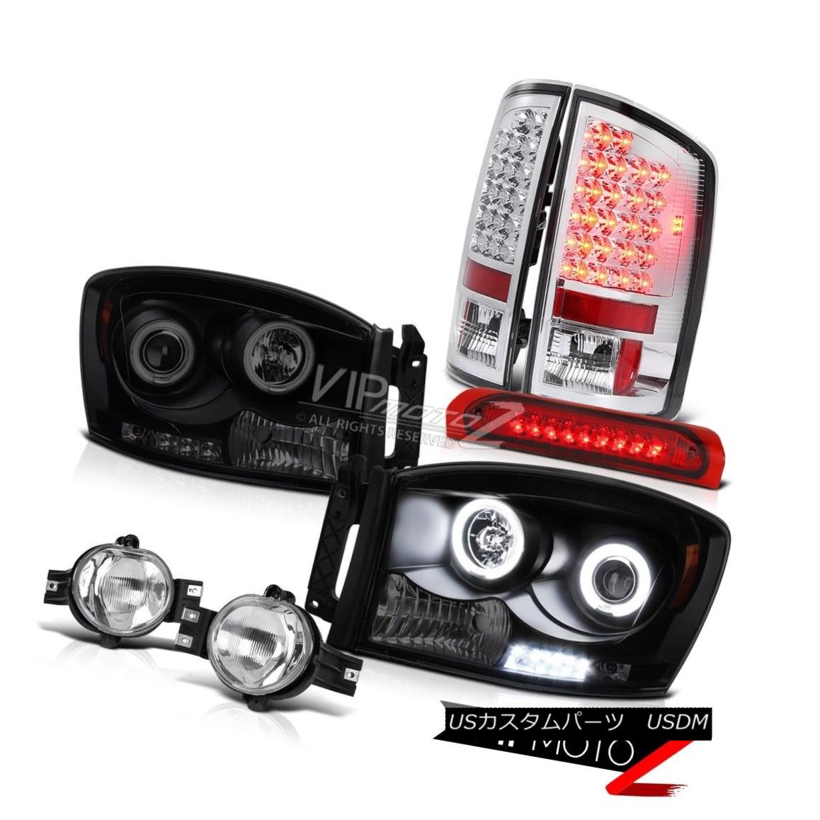 ヘッドライト 2006 Dodge Ram SLT Halo CCFL Tech. Headlight Driving Fog Third Brake Tail Lights 2006ダッジラムSLTハローCCFLテック。 ヘッドライト駆動フォグ第3ブレーキテールライト 【並行輸入品】