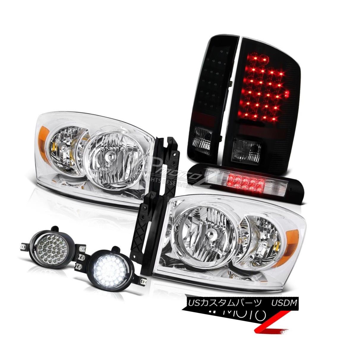 ヘッドライト Pair Chrome Headlights LED Brake Lamps Foglight Cargo 2006 Dodge Ram TurboDiesel ペアクロームヘッドライトLEDブレーキランプFoglight Cargo 2006 Dodge Ram TurboDiesel 【並行輸入品】