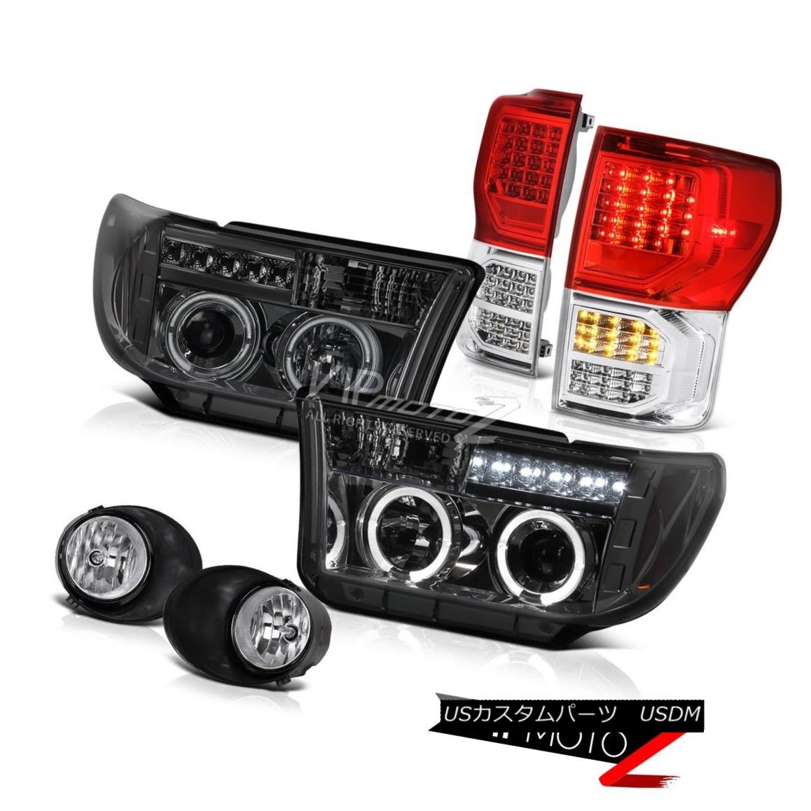 ヘッドライト 2007-2013 Toyota Tundra SR5 Red Taillights Fog Lamps Headlights \