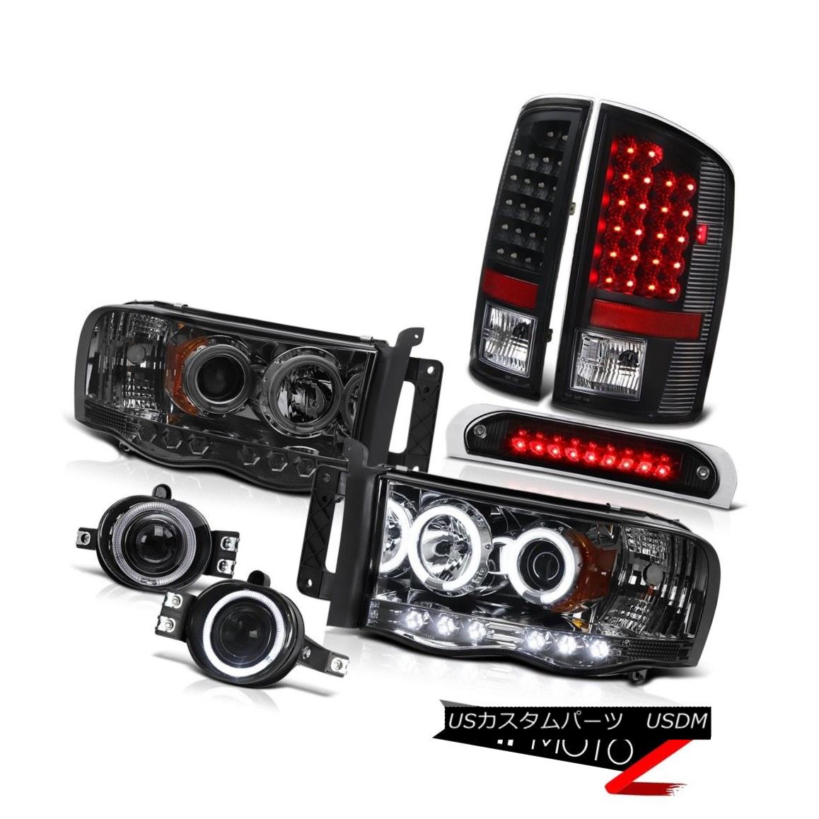 ヘッドライト 02-05 Ram 1500 CCFL Rim Headlights Bright LED Tail Light Projector Fog 3rd Brake 02-05 Ram 1500 CCFLリムヘッドライト明るいLEDテールライトプロジェクターフォグ3rdブレーキ 【並行輸入品】