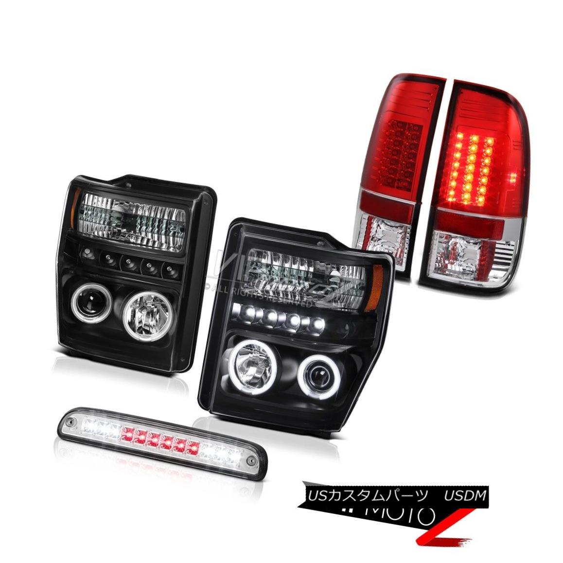 ヘッドライト Devil CCFL Halo Headlights Third Brake LED Red Tail Light 2008-10 Ford SuperDuty 悪魔CCFLハローヘッドライト第3ブレーキLEDレッドテールライト2008-10 Ford SuperDuty 【並行輸入品】