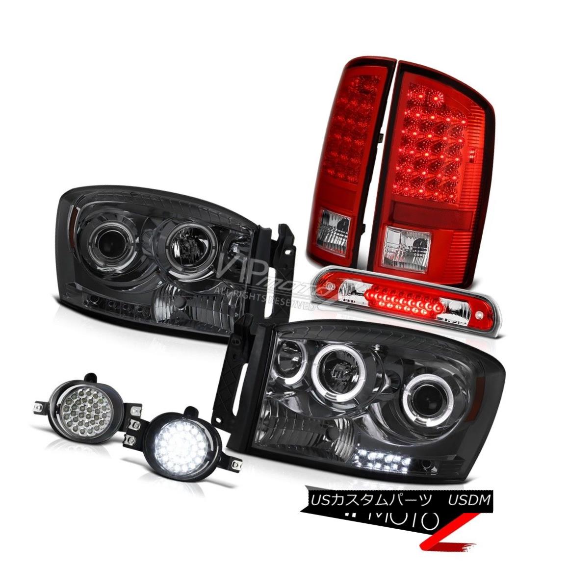 ヘッドライト Dark Halo Headlamps Signal Tail Lights L.E.D DRL System Wine Red 2006 Dodge Ram ダークハローヘッドランプ信号テールライトL.E.D DRLシステムワインレッド2006 Dodge Ram 【並行輸入品】