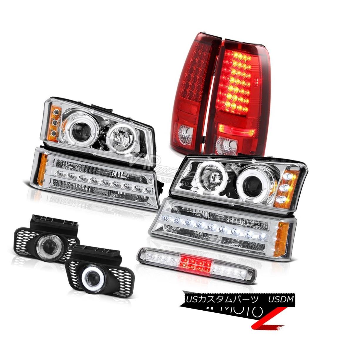 ヘッドライト 03 04 05 06 Silverado High Stop Light Foglamps Signal Headlamps Red Taillights 03 04 05 06シルバラードハイストップライトフォグランプ信号ヘッドライトレッドティアライツ 【並行輸入品】