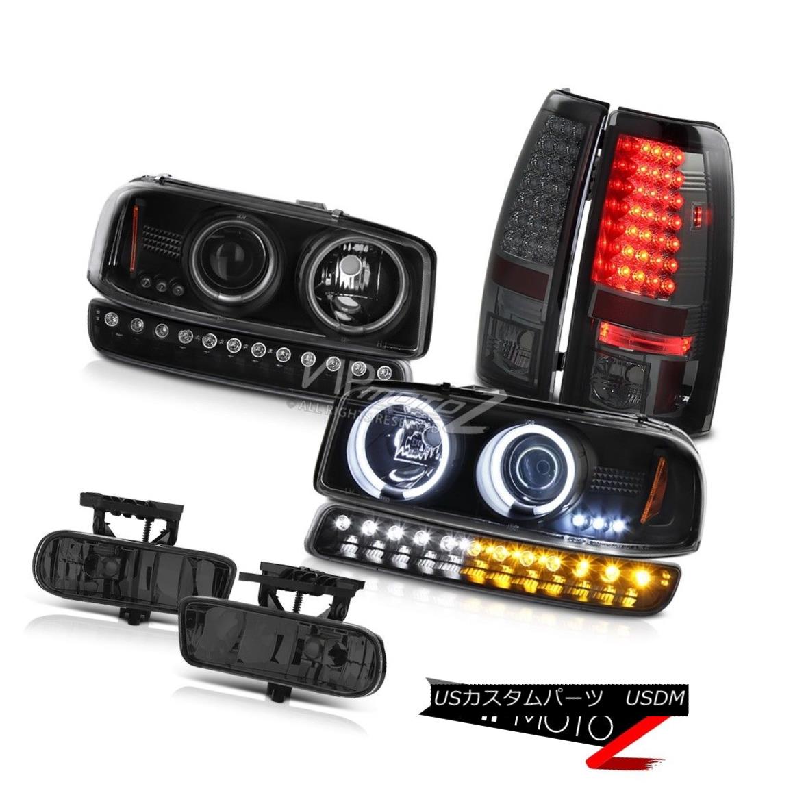 ヘッドライト 99-02 Sierra WT Smoked fog lamps smd taillamps black turn signal ccfl headlights 99-02シエラWTスモークフォグランプsmdテールランプブラックターンシグナルccflヘッドライト 【並行輸入品】