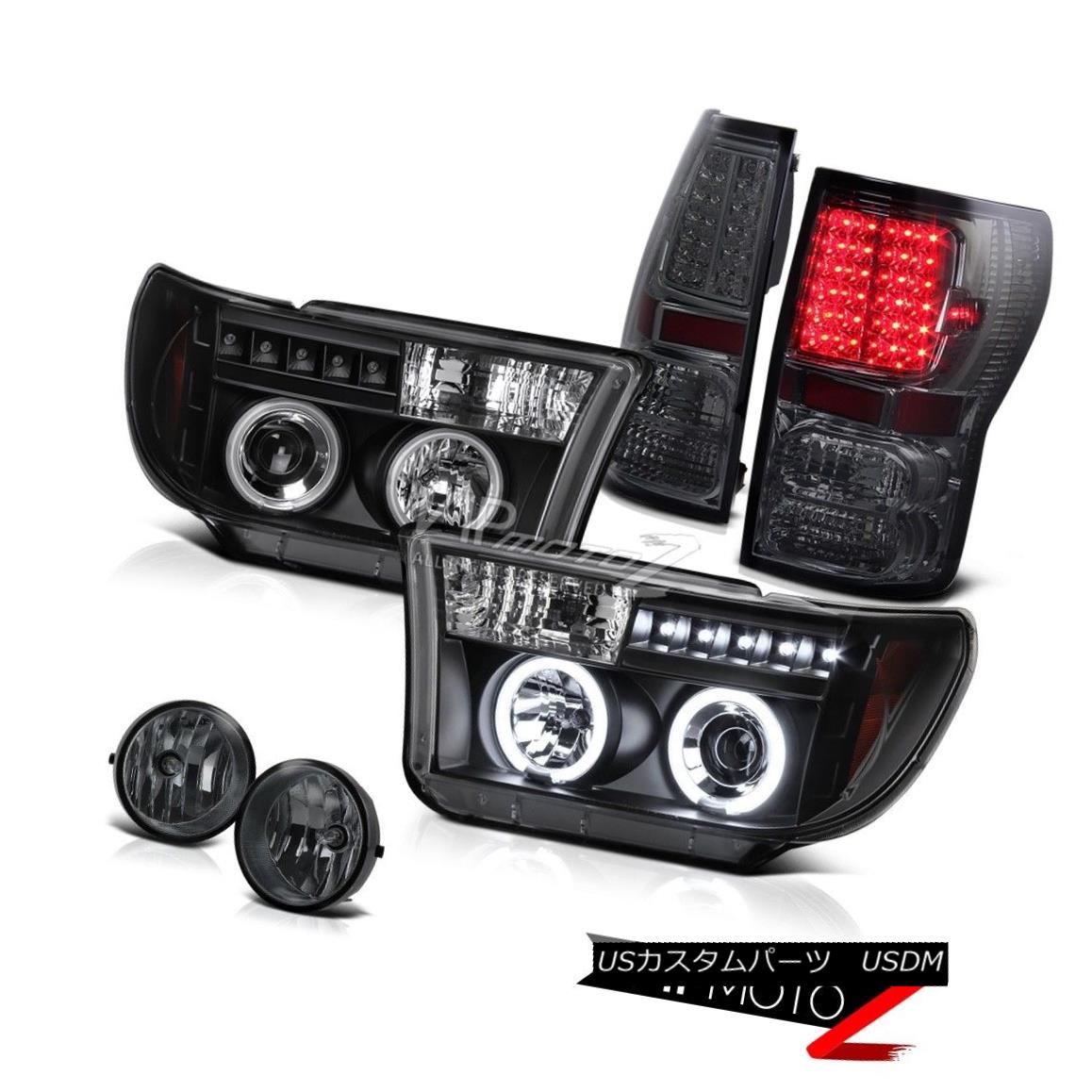 ヘッドライト Toyota 2007-13 Tundra SR5 CCFL Halo Projector Headlight+Led Tail Light+Fog Lamp トヨタ2007-13トンドラSR5 CCFLハロープロジェクターヘッドライト+テールライト+フォグランプ 【並行輸入品】