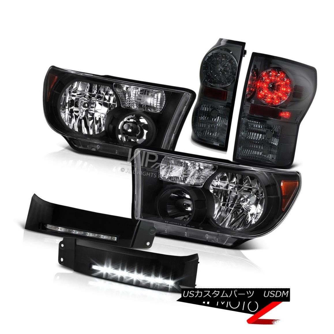 ヘッドライト 2007-2013 Toyota Tundra Crew Max SR5 BLK Crystal Head Lamp Tail Light Smoke LED 2007-2013 Toyota Tundra Crewmax SR5 BLACKクリスタルヘッドランプテールライトスモークLED 【並行輸入品】