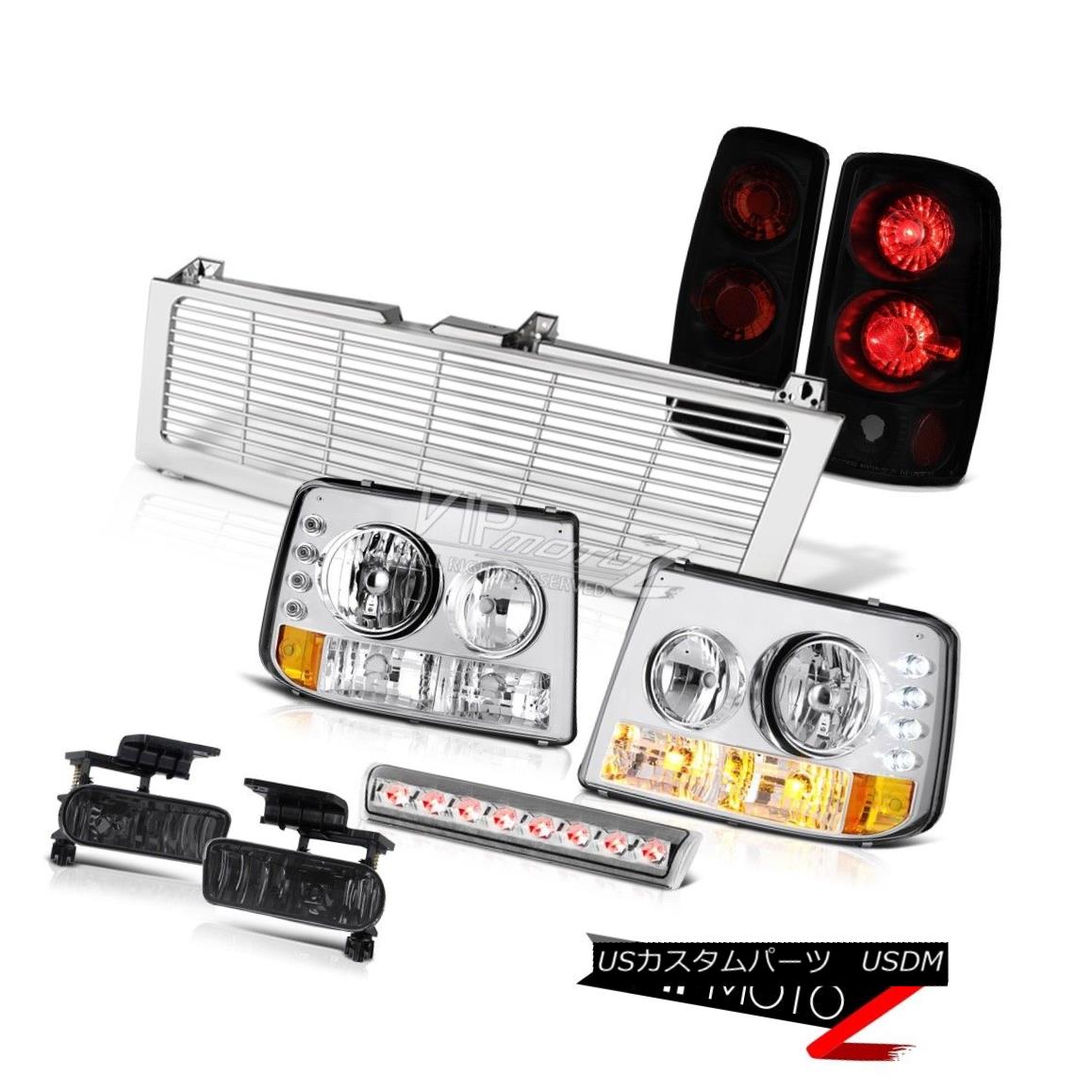 ヘッドライト Euro Bumper+Headlamps Taillights Sinister Black Fog Stop LED 2000-2006 Tahoe LS ユーロバンパー+ヘッドラム psターンライトシニスターブラックフォッグストップLED 2000-2006タホLS 【並行輸入品】