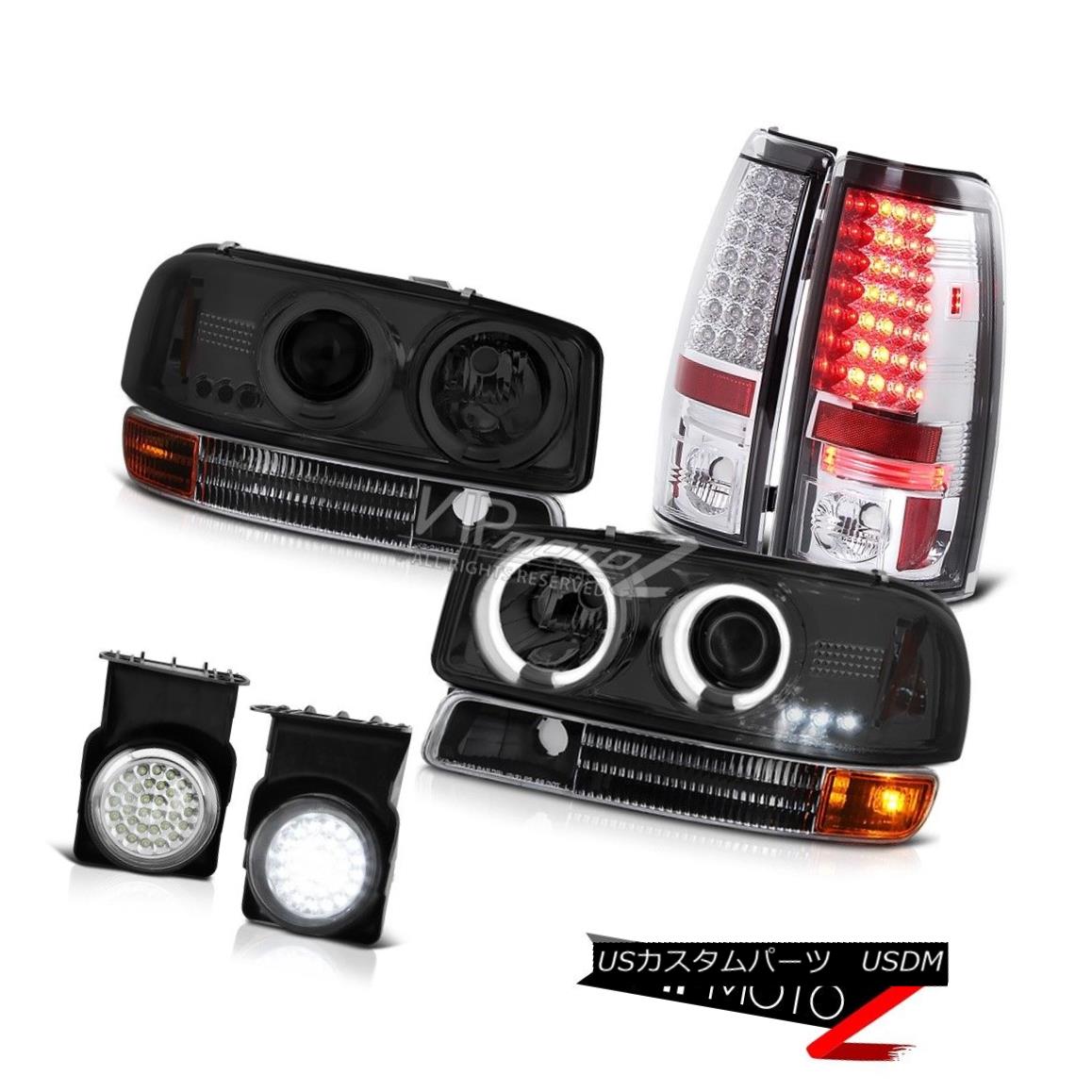 ヘッドライト C.C.F.L Smoke Halo Headlight LED Tail Lights SMD Foglights 04-06 Sierra 4.3L V6 C.C.F.L Smoke HaloヘッドライトLEDテールライトSMD Foglights 04-06 Sierra 4.3L V6 【並行輸入品】