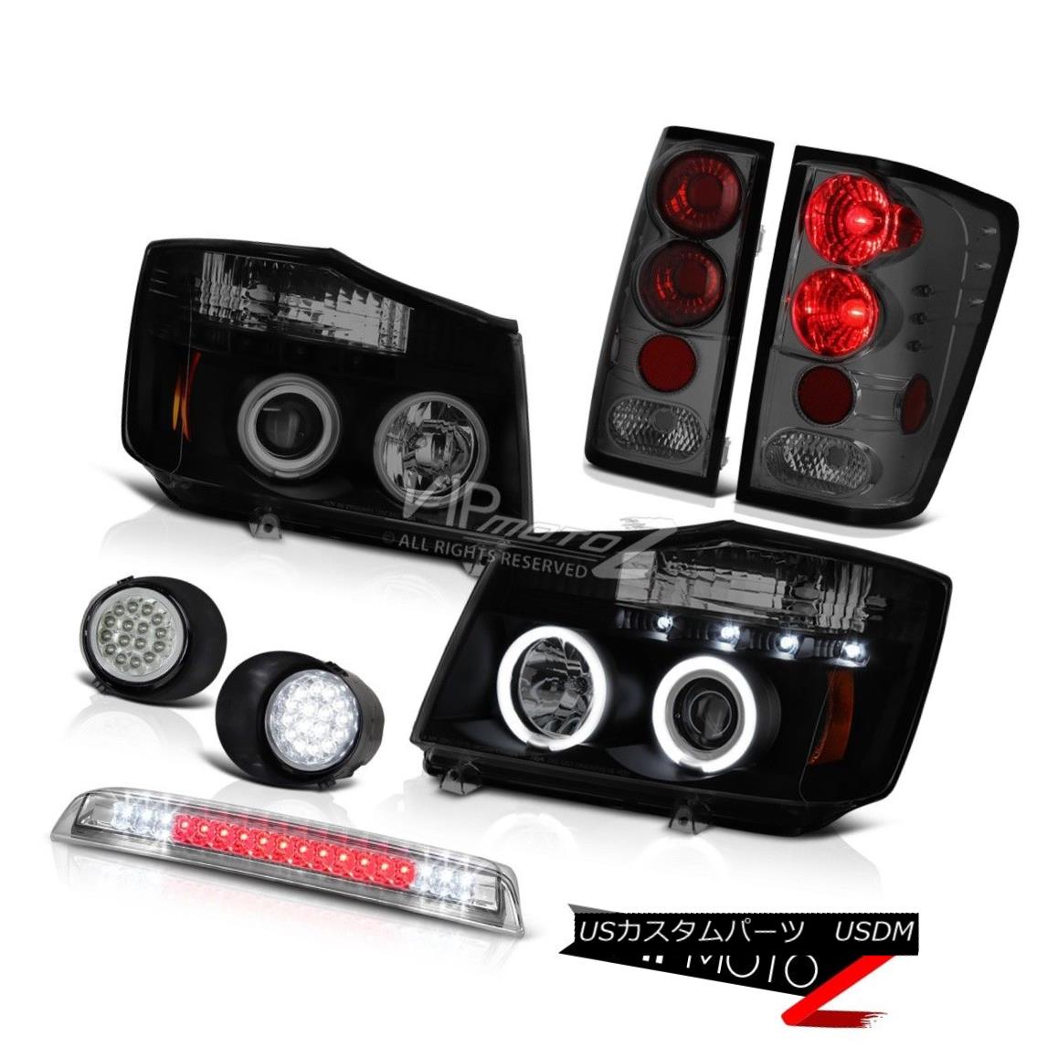 ヘッドライト CCFL Headlamp Tail Lights SMD Foglight Chrome 3rd Brake LED For 04-15 Titan LE CCFLヘッドランプテールライトSMDフォグライトクローム第3ブレーキLED 04-15 Titan LE 【並行輸入品】