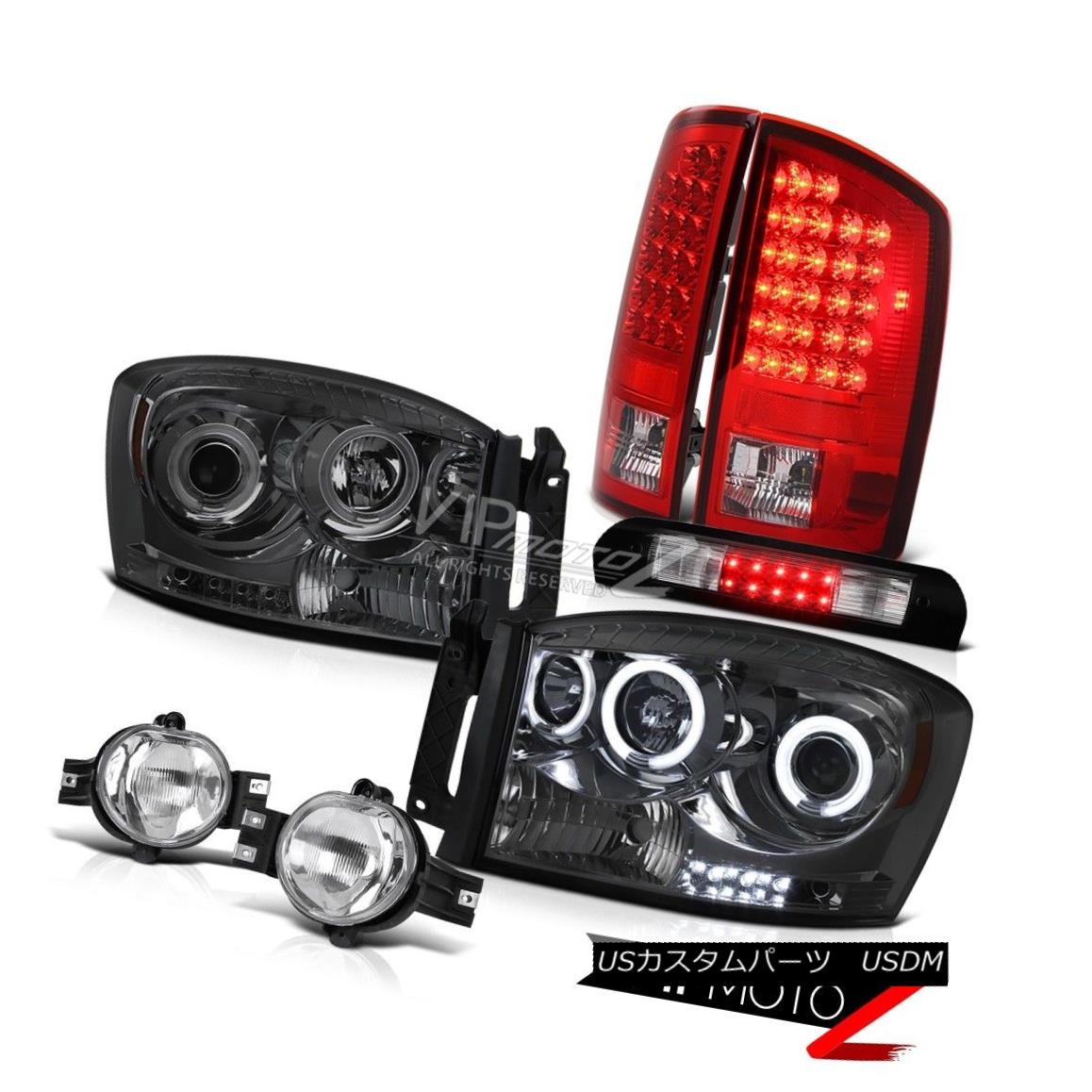 ヘッドライト 2006 Ram WS Halo DRL Headlights Rosso Red LED Tail Light Clear Fog Blk 3rd Brake 2006 Ram WS Halo DRLヘッドライトロッソレッドテールライトクリアフォグBlk 3rdブレーキ 【並行輸入品】