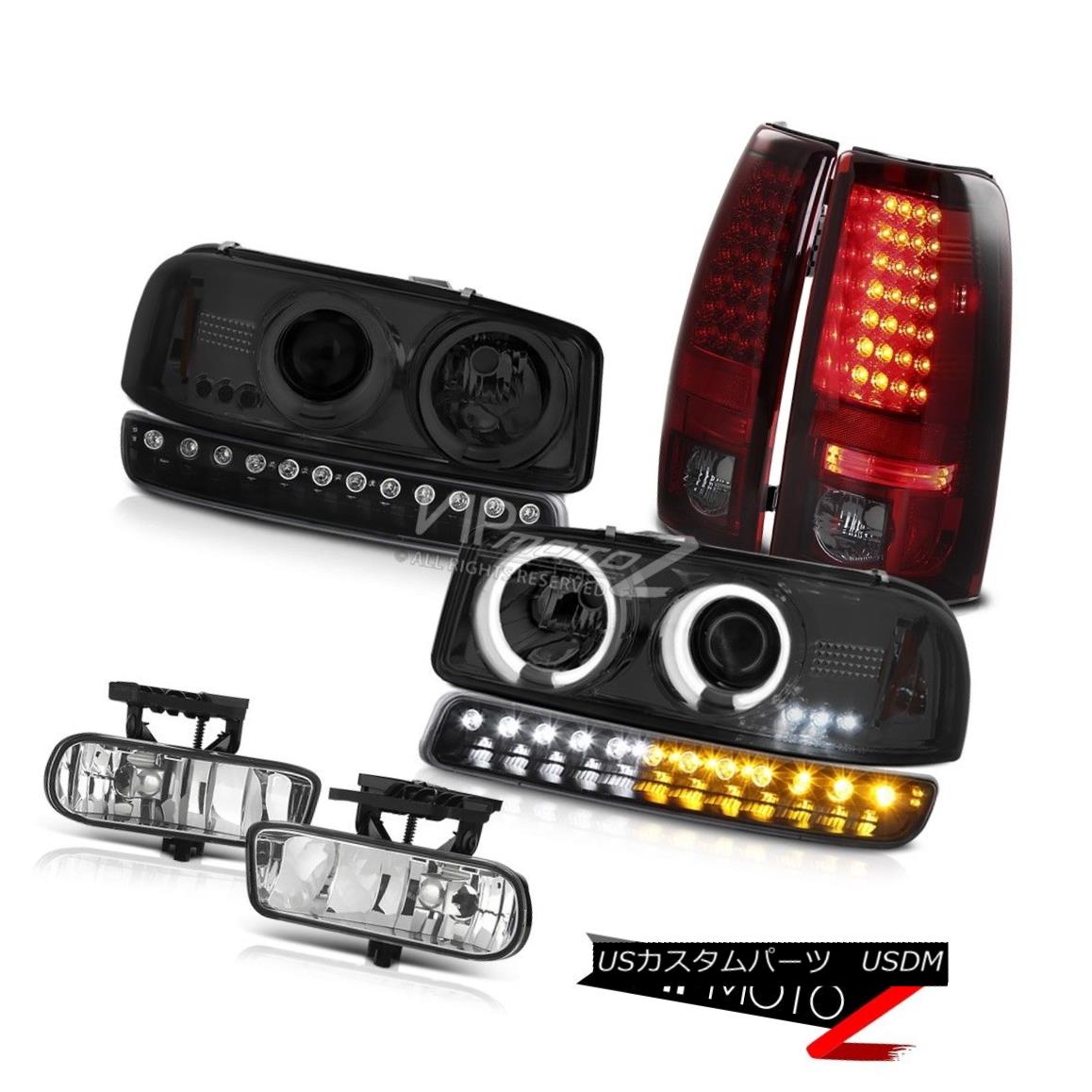 ヘッドライト 99 00 01 02 Sierra 6.6L Fog lights rear smd brake parking light ccfl Headlamps 99 00 01 02 Sierra 6.6Lフォグライトリアsmdブレーキパーキングライトccflヘッドランプ 【並行輸入品】