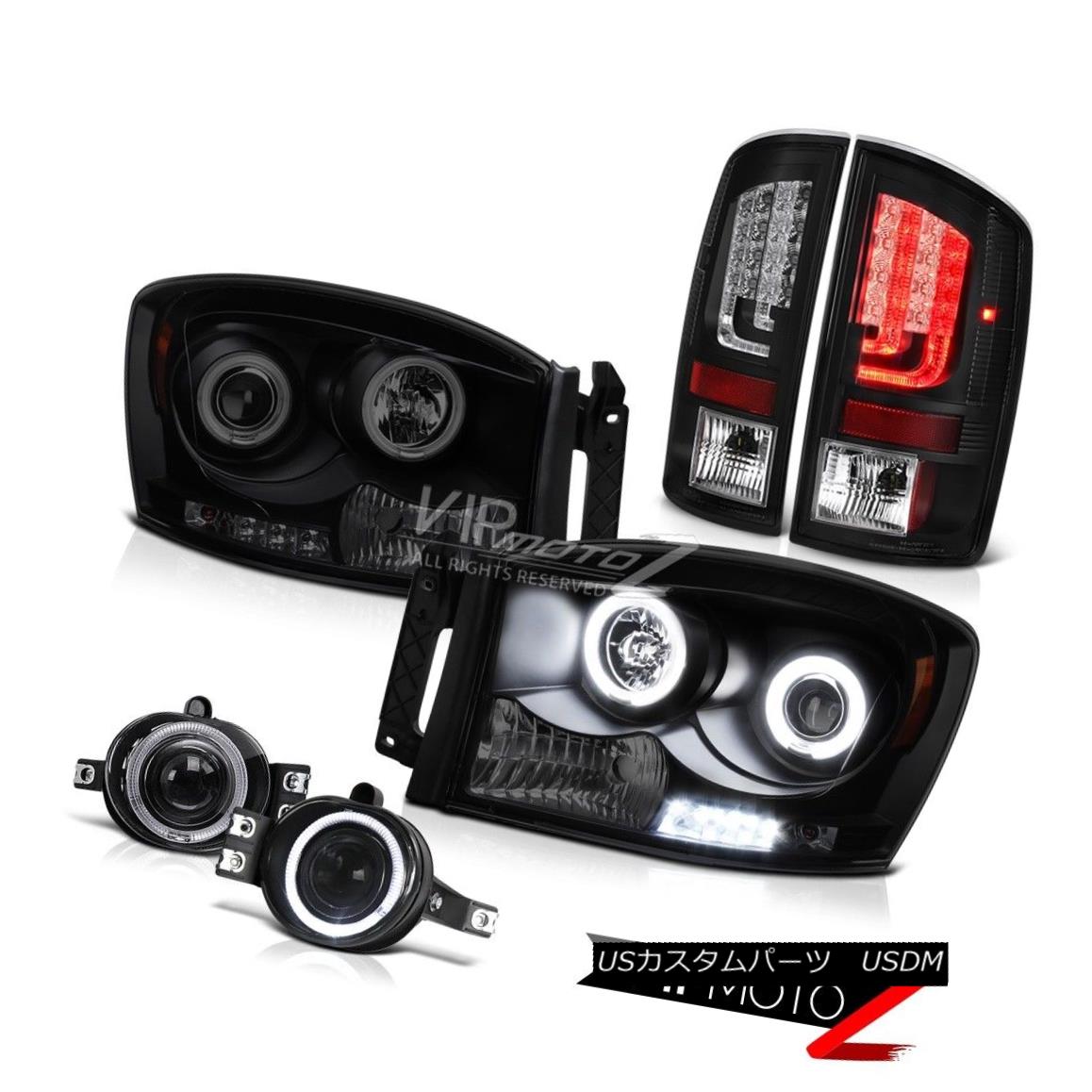 ヘッドライト 2006 Ram 3.7L Matte Black Tail Lights Headlamps Foglights OLED Neon Tube NeweST 2006 Ram 3.7LマットブラックテールライトヘッドランプフォグライトOLEDネオンチューブNeweST 【並行輸入品】