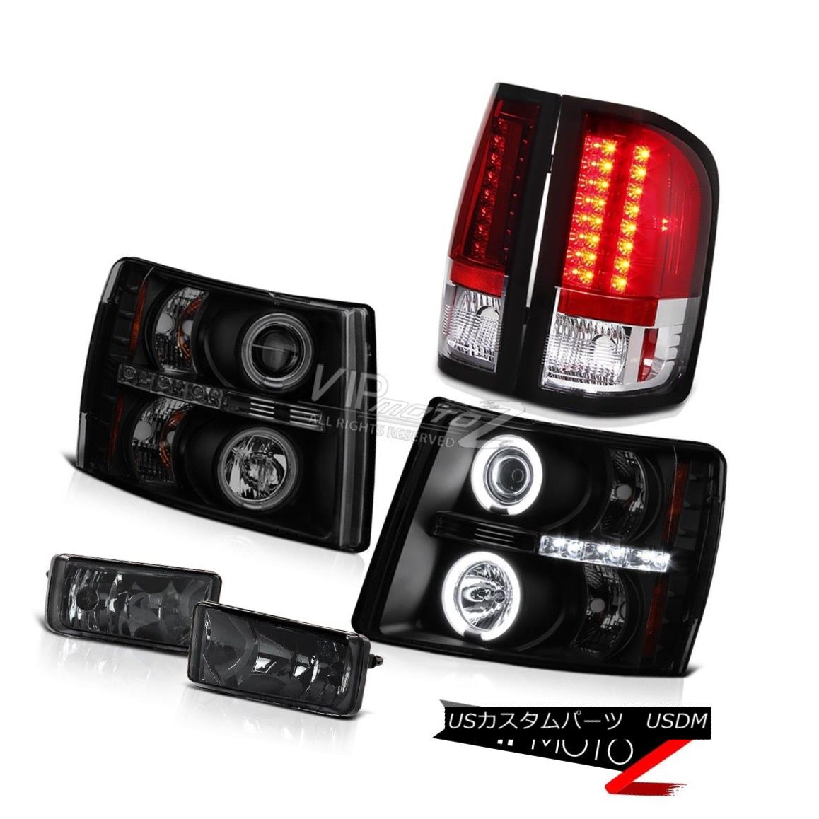 ヘッドライト 2007-2013 Silverado 1500 Smoke Dual CCFL Halo Headlight LED Tail Lamps Fog LH+RH 2007-2013 Silverado 1500 Smoke Dual CCFL HaloヘッドライトLEDテールランプフォグLH + RH 【並行輸入品】 78,106円