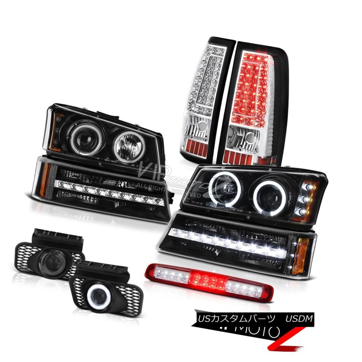 ヘッドライト 2003-2006 Silverado Wine Red High Stop Lamp Fog Lights Tail Bumper Headlights 2003-2006 Silveradoワインレッドハイストップランプフォグライトテールバンパーヘッドライト 【並行輸入品】