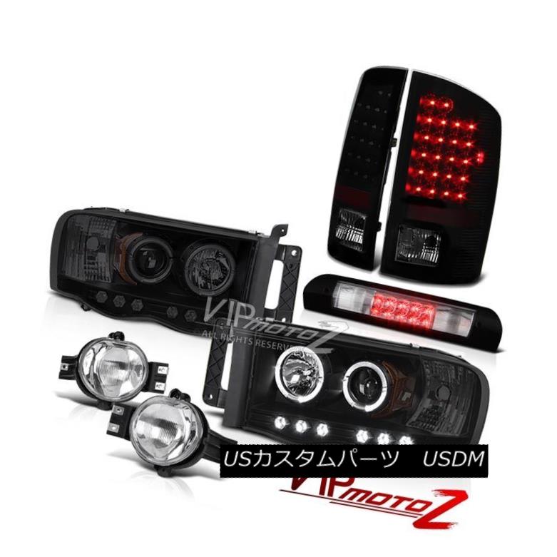 ヘッドライト 2002-2005 Ram Black Smoke Halo Headlights LED Tail Lights Fog Roof Brake Cargo 2002-2005 Ram Black Smoke HaloヘッドライトLEDテールライトフォグルーフブレーキカーゴ 【並行輸入品】