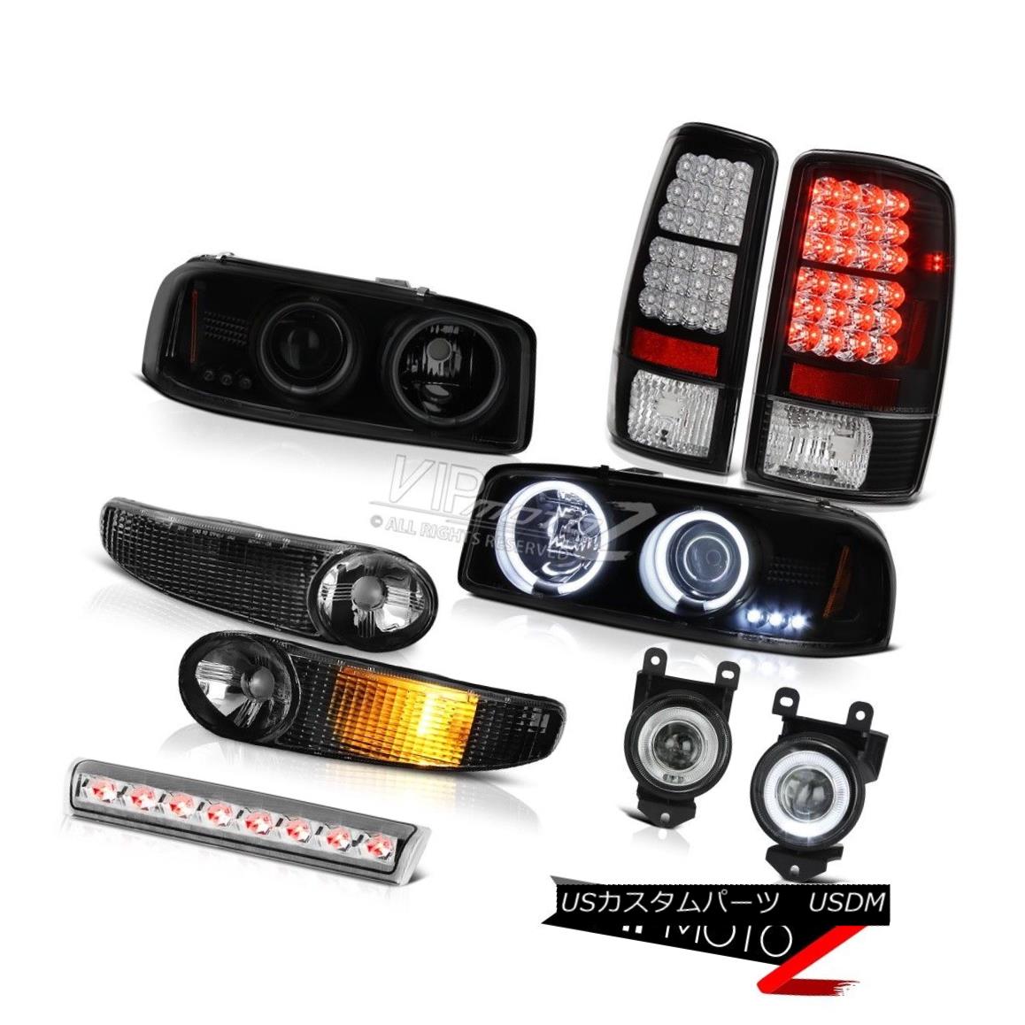 ヘッドライト BRIGHTEST CCFL 2001-2006 Yukon Halo Headlight Bumper LED Tail Light Brake Denali 明るいCCFL 2001-2006ユーコンヘイローヘッドライトバンパーLEDテールライトブレーキデナリ 【並行輸入品】