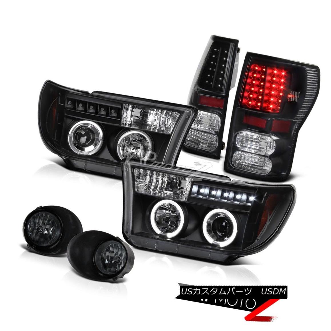 ヘッドライト Black Halo Projector Headlight+Led Tail Light+Fog Lamp Toyota 07-2013 Tundra ブラックハロープロジェクターヘッドライト+ Ledテールライト+ FogランプToyota 07-2013 Tundra 【並行輸入品】