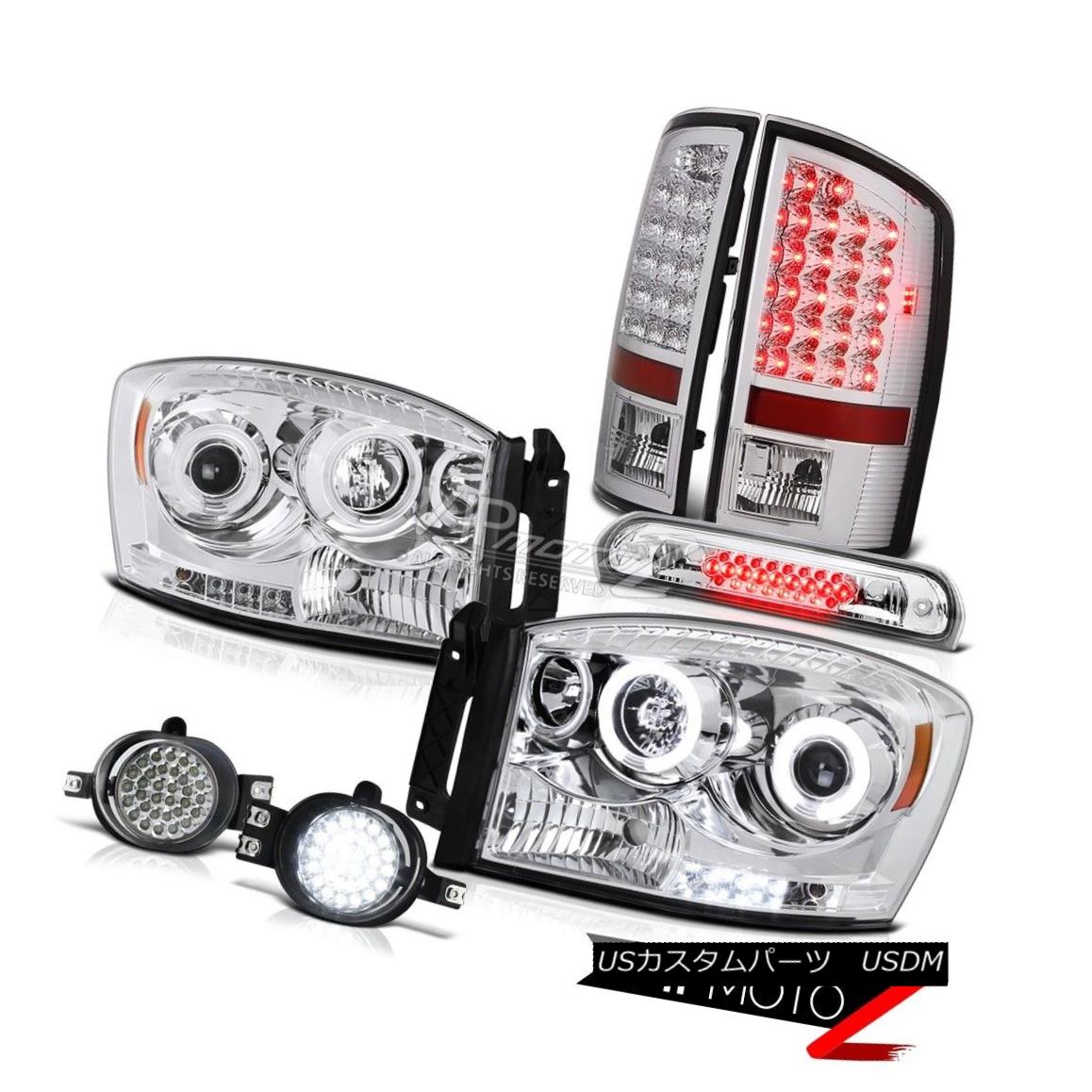 ヘッドライト 2007 2008 Ram Clear CCFL Halo Headlights SMD Tail Light LED Foglight Third Brake 2007年2008年ラムクリアCCFL HaloヘッドライトSMDテールライトLED Foglight Third Brake 【並行輸入品】