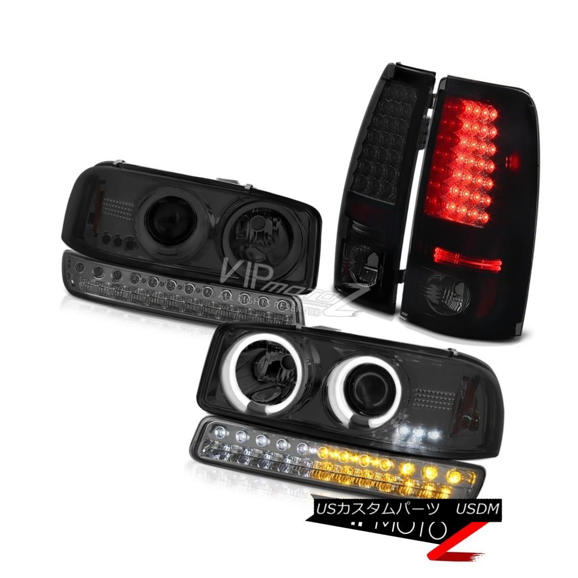 ヘッドライト 99-06 Sierra SLE LED Parking Brake Lights dark Smoke Turn Signal CCFL Headlamps 99-06シエラSLE LED駐車ブレーキライトダークスモークターンシグナルCCFLヘッドランプ 【並行輸入品】