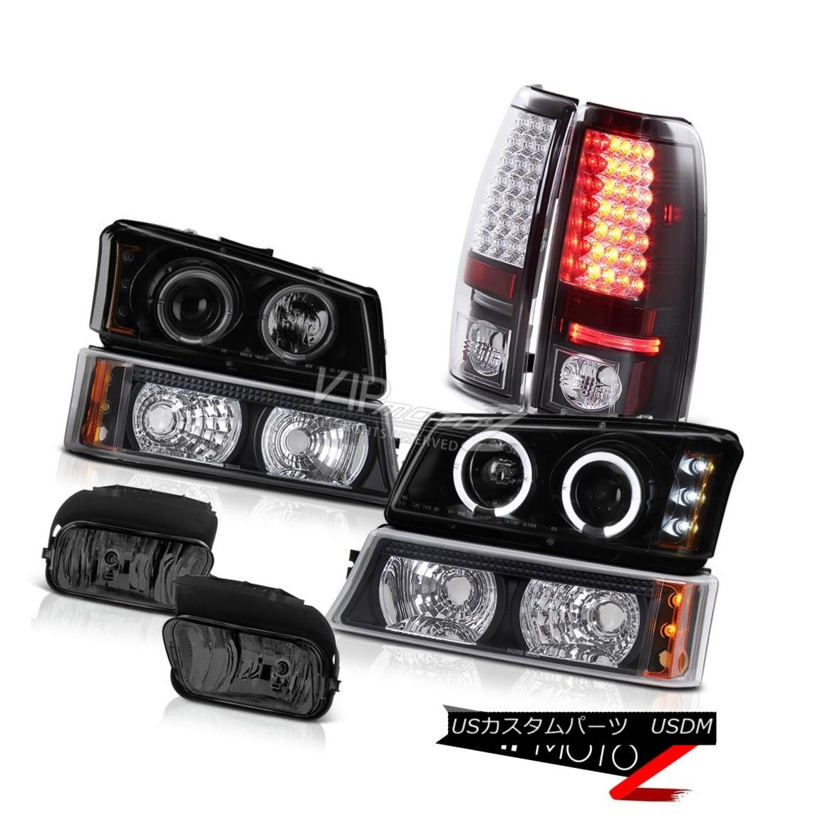 ヘッドライト 03-06 Silverado 5.3L V8 L.E.D DRL Headlights Halo LED Tail Lamp Driving Foglight 03-06 Silverado 5.3L V8 L.E.D DRLヘッドライトHalo LEDテールランプの駆動Foglight 【並行輸入品】