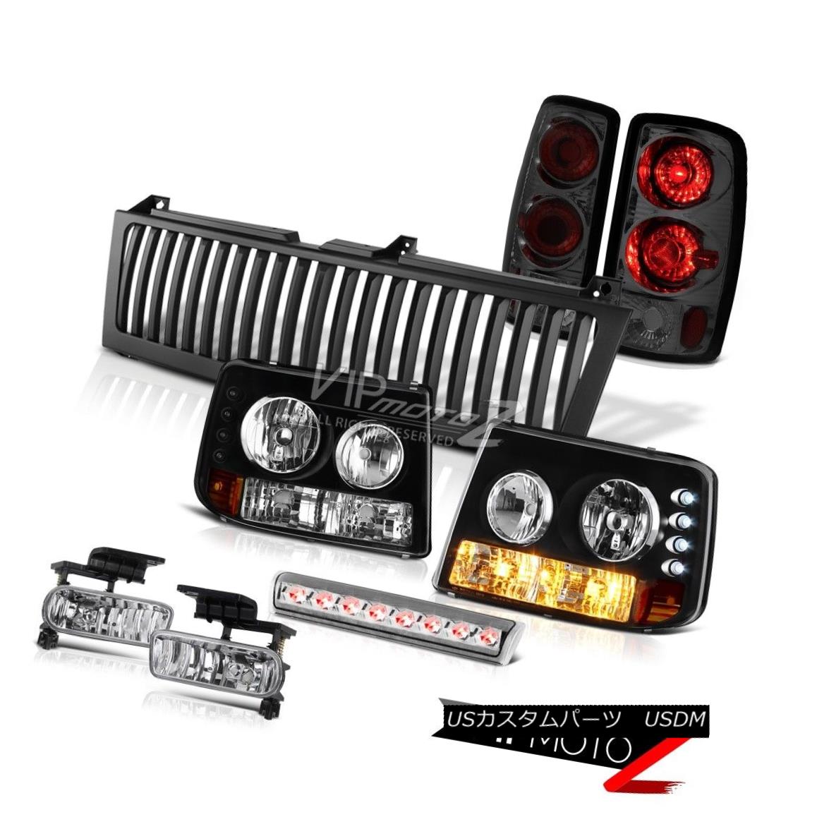 ヘッドライト Headlights Tail Brake Lamps Euro Fog High LED Chrome Black 00-06 Suburban 6.0L ヘッドライトテールブレーキランプユーロフォグハイLEDクロームブラック00-06郊外6.0L 【並行輸入品】