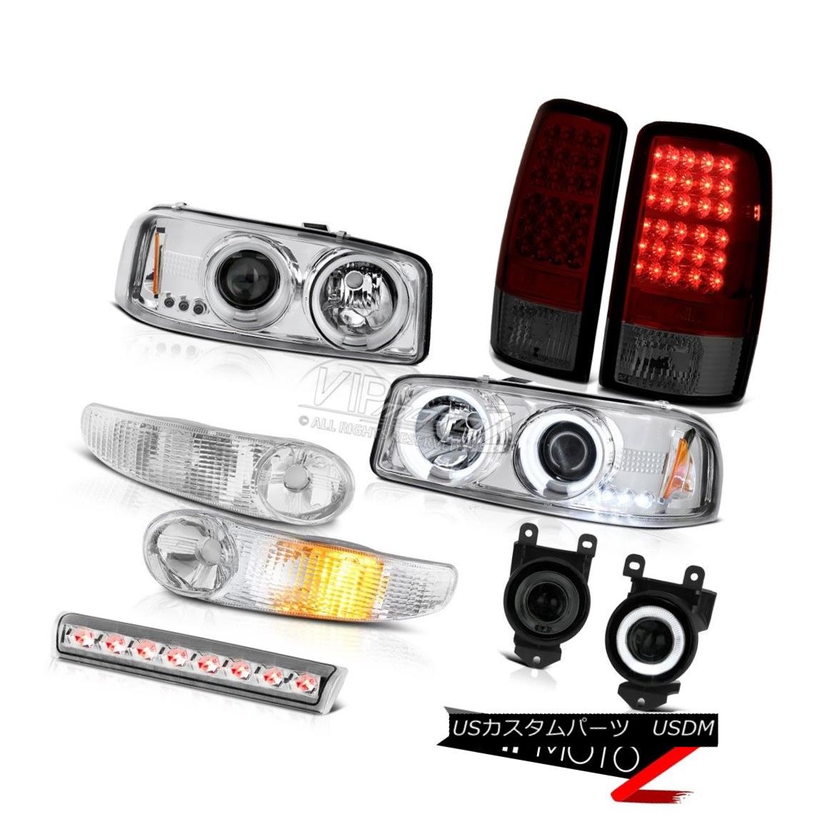 ヘッドライト Halo CCFL Headlamps Signal LED Bulbs Tail Light Fog Brake Cargo 01-06 Yukon 6.0L Halo CCFLヘッドランプ信号LED電球テールライトフォグブレーキカーゴ01-06ユーコン6.0L 【並行輸入品】