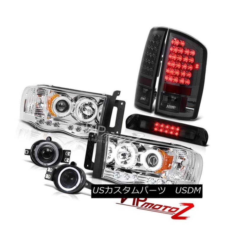 ヘッドライト Halo Angel Eye Headlights Smoke LED Tail Lamps Euro Fog Roof Stop 02-05 Ram WS ヘイローエンジェルアイヘッドライトスモークLEDテールランプユーロフォグルーフストップ02-05 Ram WS 【並行輸入品】