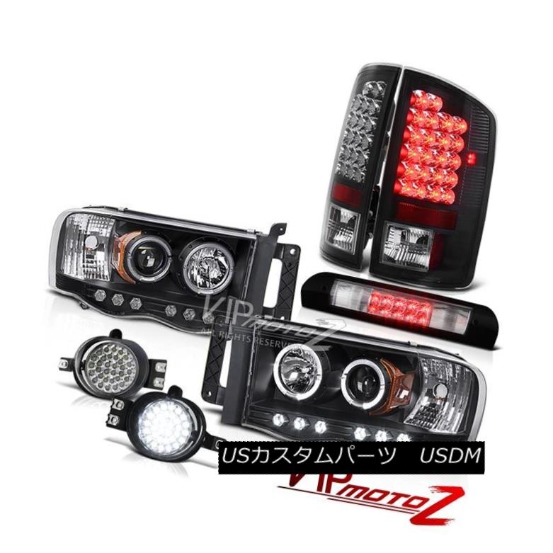 ヘッドライト 02-05 Ram Magnum V8 LED Daytime Headlights Black Tail Lights Fog Roof Stop Clear 02-05ラムマグナムV8 LEDデイタイムヘッドライトブラックテールライトフォグルーフストップクリア 【並行輸入品】
