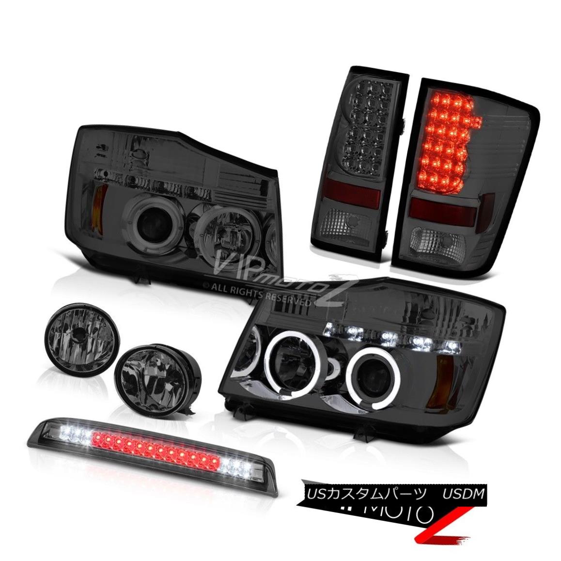 ヘッドライト For 04-15 Titan SE Tinted Pro Headlight Tail Light FogLamp Roof Brake Cargo LED 04-15タイタンSEテント付きプロヘッドライトテールライトFogLampルーフブレーキカーゴLED 【並行輸入品】