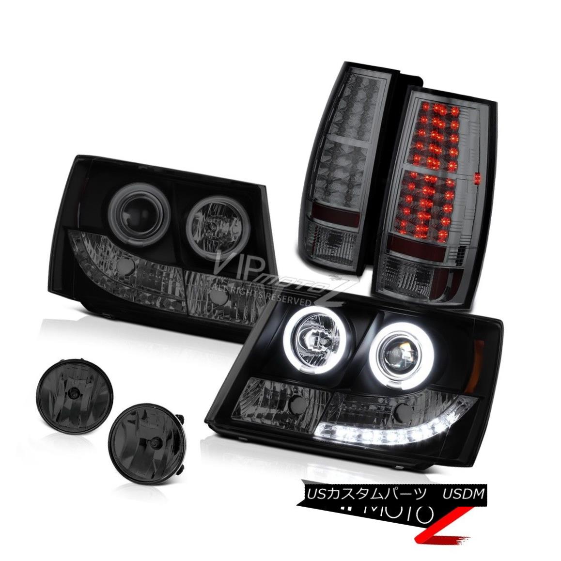 ヘッドライト 07-14 Chevy Suburban Tahoe CCFL Angel Eye Headlight Taillight LED Smoke Foglight 07-14シボレー郊外のタホCCFLエンジェルアイヘッドライトテールライトLEDスモークフォグライト 【並行輸入品】