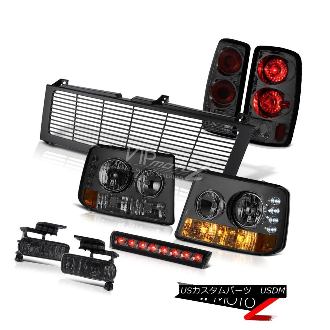 ヘッドライト Tinted Parking Headlamps Lights Smoke FogHigh Brake LED Black 00-06 Tahoe 5.3L 着色駐車場ヘッドライトライト煙FogHighブレーキLEDブラック00-06タホー5.3L 【並行輸入品】