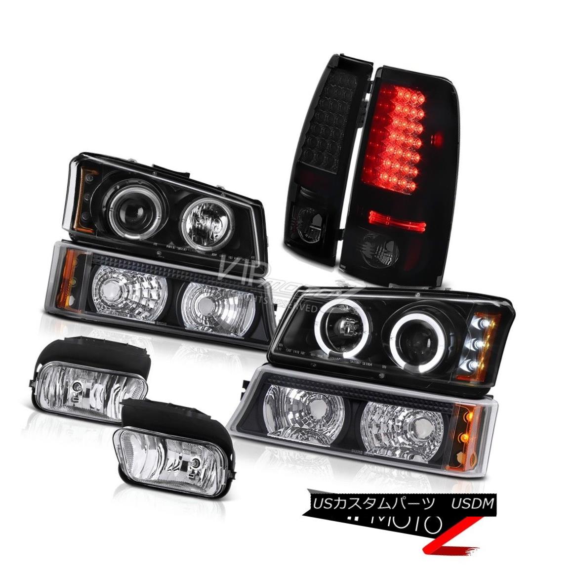 ヘッドライト Black Halo LED Headlights Turn Signal Tail Lights Foglight 03-06 Chevy Silverado ブラックハローLEDヘッドライト信号テールライトを回すFoglight 03-06 Chevy Silverado 【並行輸入品】