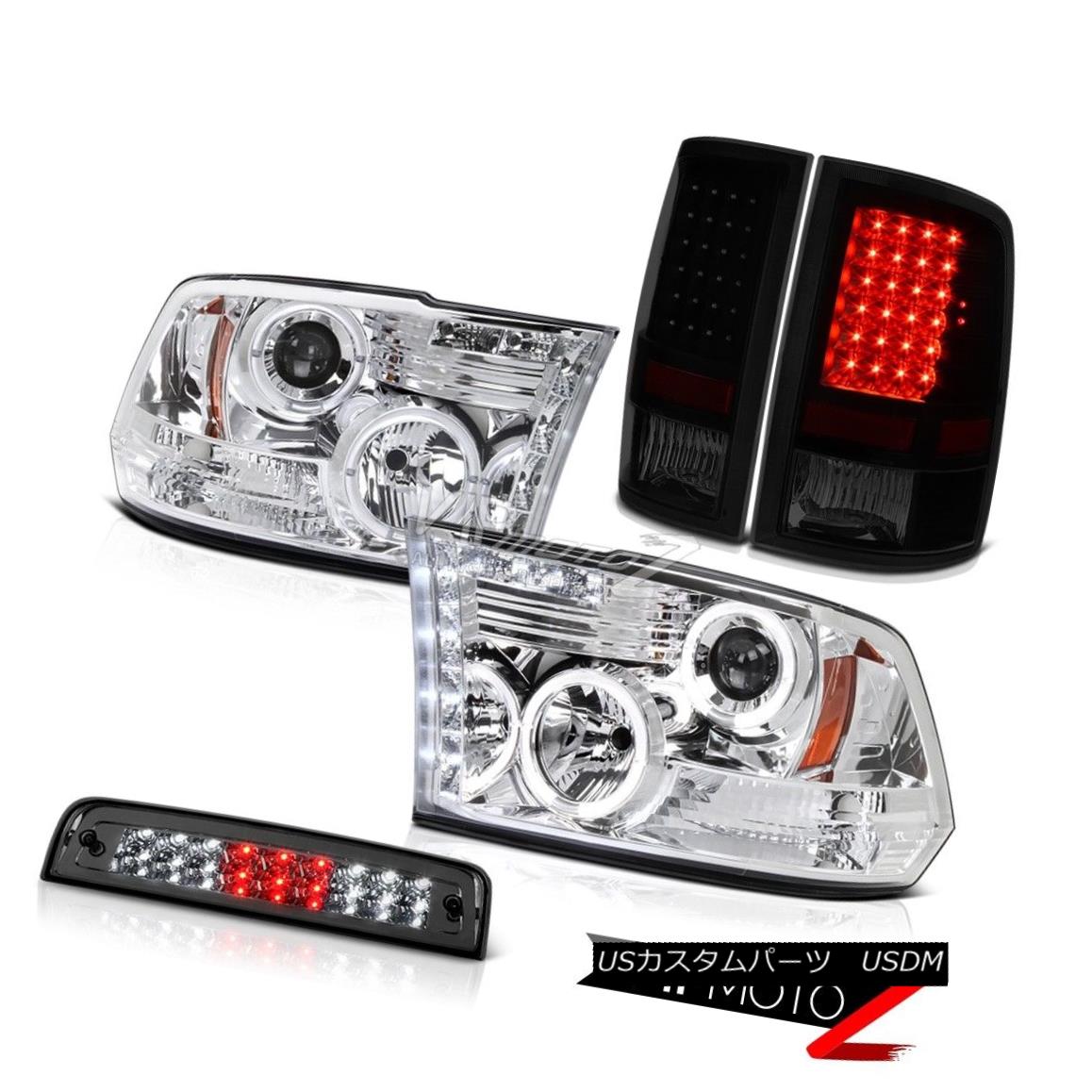 ヘッドライト 09-15 Dodge Ram 1500 SLT Roof Cab Lamp Taillamps Headlights Halo Ring Dual Halo 09-15ダッジラム1500 SLTルーフキャブランプタイルランプヘッドライトハローリングデュアルハロー 【並行輸入品】