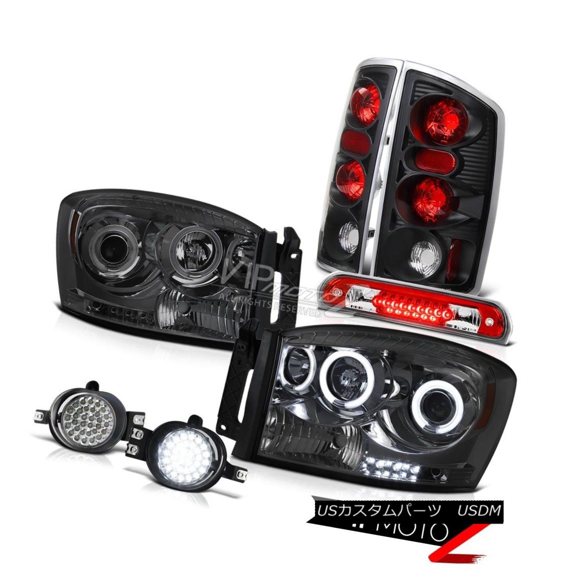ヘッドライト Smoke Headlights Black Reverse Tail Light Foglights 3rd Brake Red 2006 Dodge Ram スモークヘッドライトブラックリバーステールライトFoglights 3rdブレーキレッド2006 Dodge Ram 【並行輸入品】