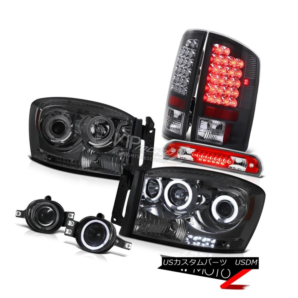 ヘッドライト 07 08 Ram 2500 [BRIGHTEST] CCFL Halo Headlights LED Taillight Fog Roof Brake Red 07 08 Ram 2500 [BRIGHTEST] CCFL HaloヘッドライトLEDテールライトフォグルーフブレーキレッド 【並行輸入品】