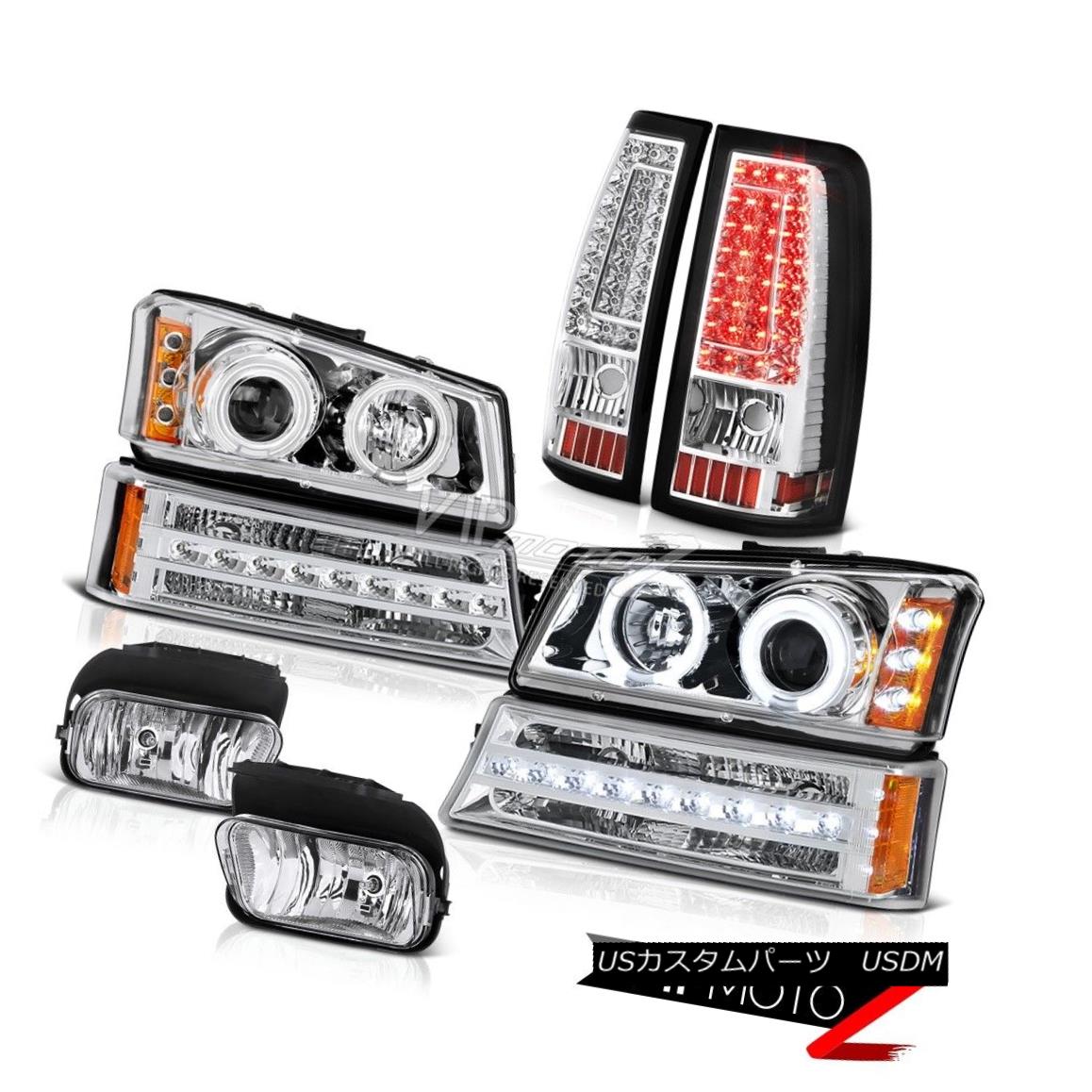 ヘッドライト 2003-2006 Chevy Silverado Fog Lights Tail Brake Signal Lamp Projector Headlamps 2003-2006シボレーシルバラードフォグライトテールブレーキ信号ランププロジェクターヘッドランプ 【並行輸入品】