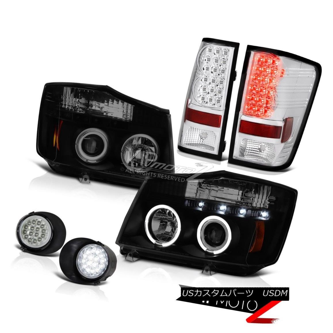 100 の保証 Smd Headlight Led Halo Smoke Titan 04 15 For ヘッドライト Rear 04 15タイタンスモークハローledヘッドライトsmdリアブレーキテールライトサーフェスフォグ Fog Surface Light Tail Brake Usdm 0016 842 Qbdworks Com